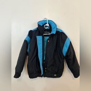 Women's Black and Blue Ski Jacket